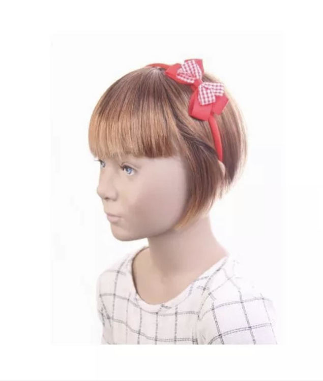 Picture of GINGHAM SATIN BOW ALICE BAND